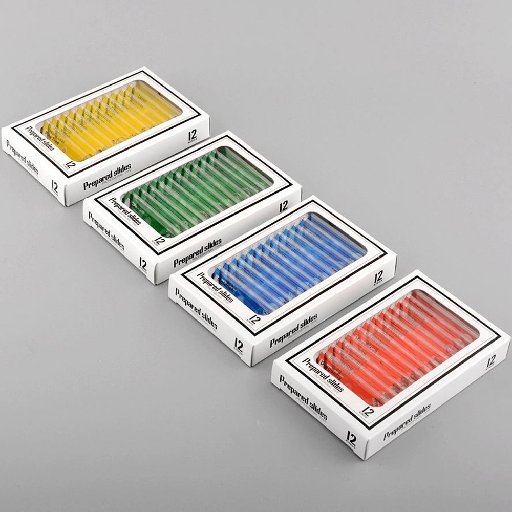 Educational Microscope Set 48 Kinds Plastic Microscope Prepared Slides For Homeschool Education