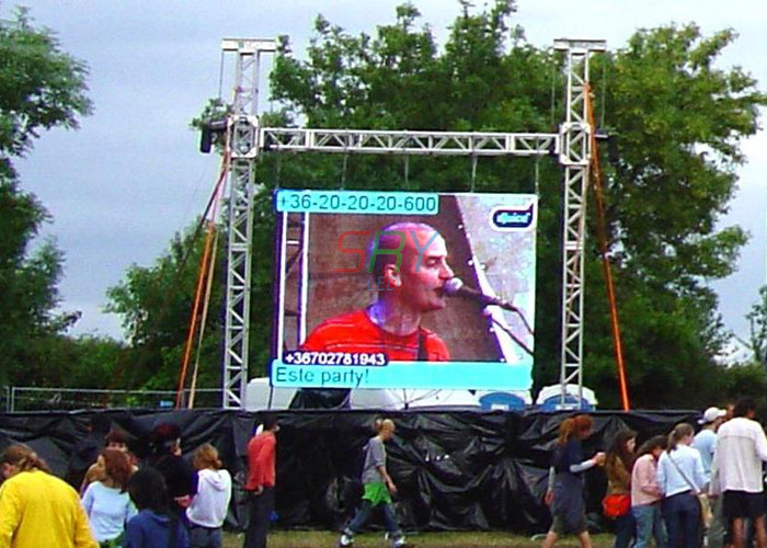 DIP346 Outdoor LED Billboard Rental Commercial 10mm LED Display 100000hrs Lifespan