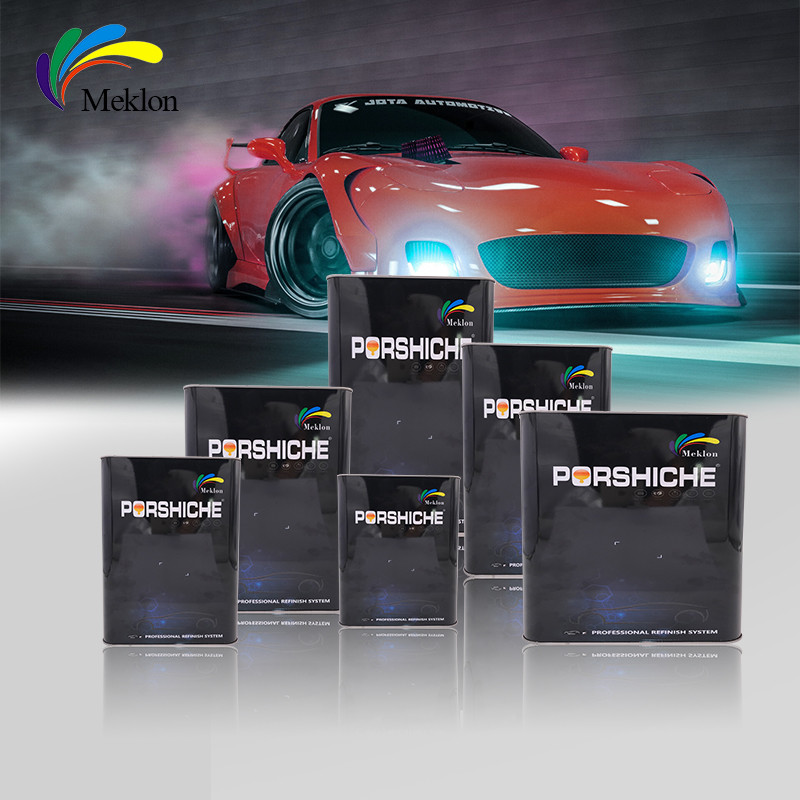 Waterproof Nontoxic Rose Red Car Paint , Glossy Automotive Refinishing Products