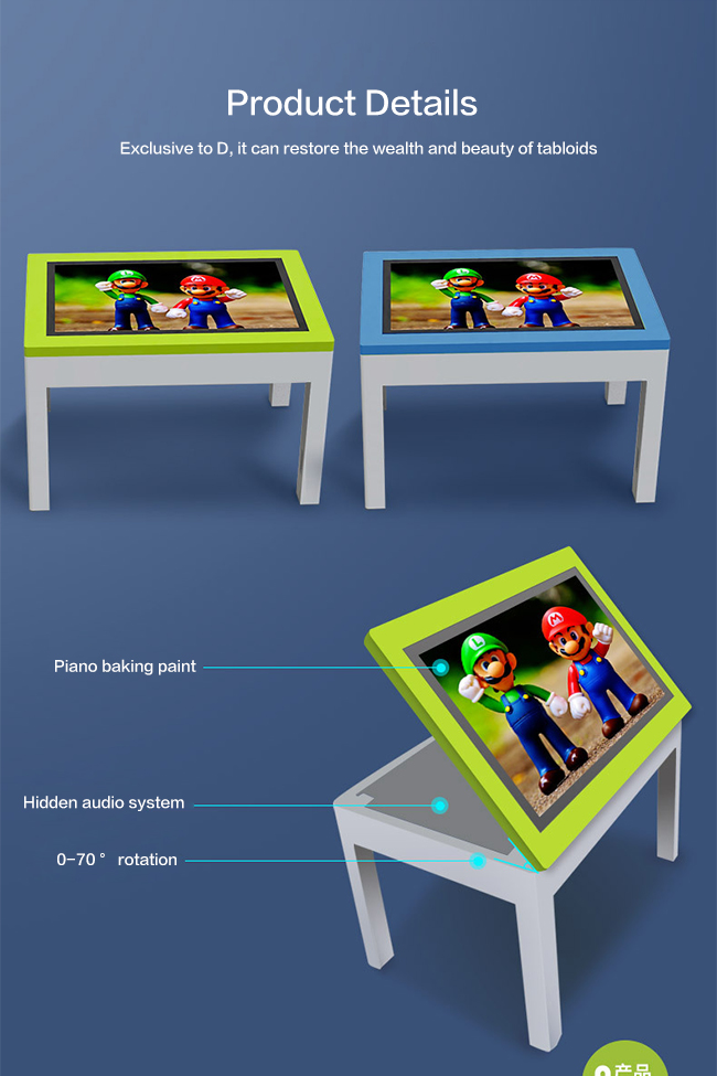 43'' Multitouch Coffee Table With Android / Windows System Interactive Table Screen Indoor