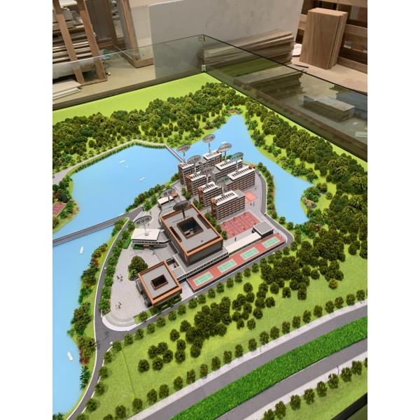 University Campus Models 1:100 Architectural Model With Detailed Facilities