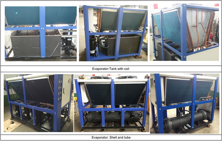 15 Ton Industrial Air Cooled Scroll Water Chiller For Plastic Moulding