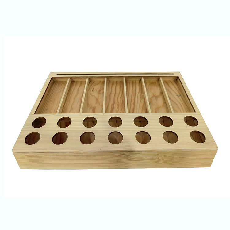 Customized Wooden Display Stand Lipstick Counter Display Rack for Specialty Store