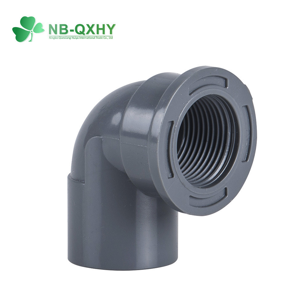 DIN Standard PVC UPVC 90 Deg Female Copper Threaded Elbow