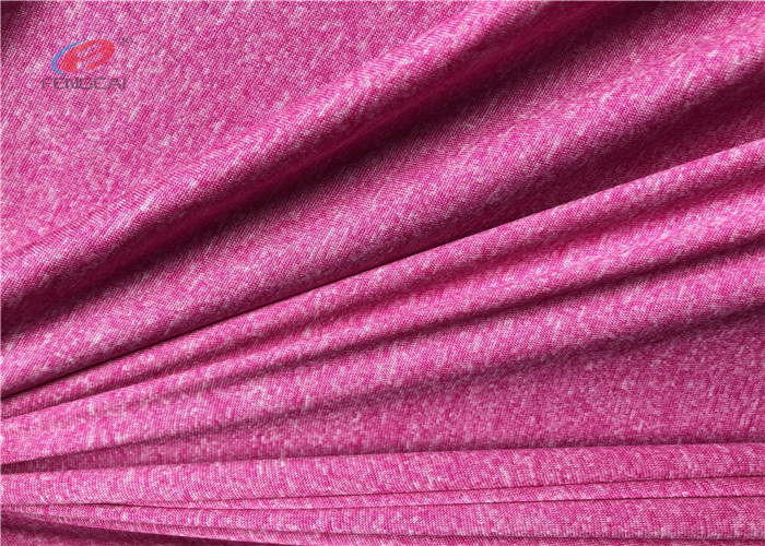 Polyester Spandex Melange Fabric For Fitness Clothing Breathable Yoga Fabric