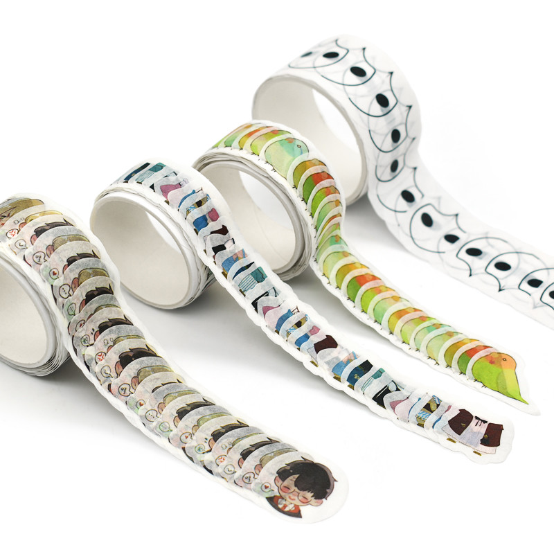 Custom Japanese Decorative Washi Tape Printed Die Cut Washi Tape