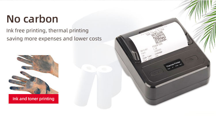 80mm USB Thermal Printer Wireless Bluetooth 3 Inch Portable for Android ICONS Printing
