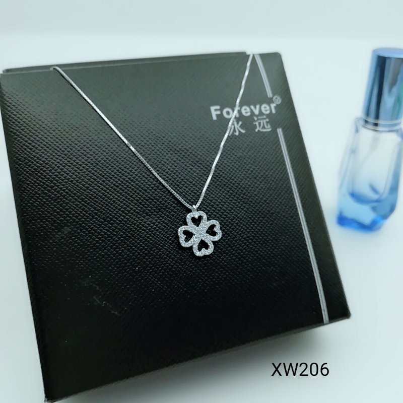 Latest product super quality China sale jewelry charm white stainless steel necklace whole XW206