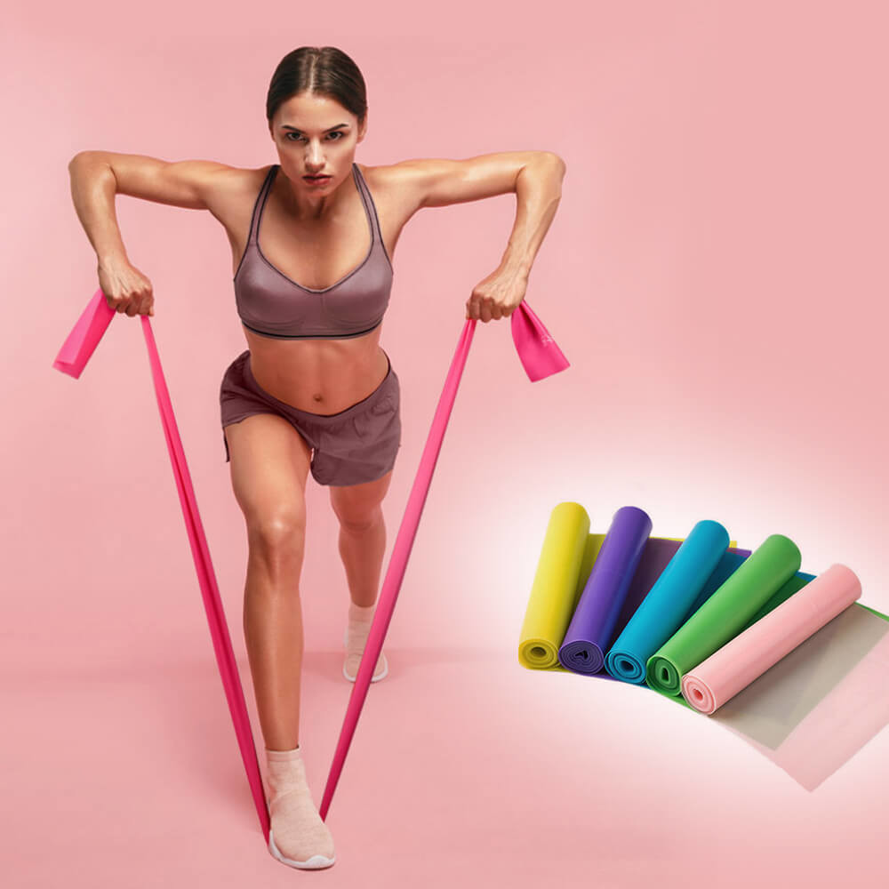 Unisex Fitness Rubber Bands , Yoga Resistance Bands For Body Shaping