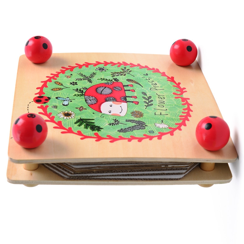 Kids Flower Leaf Flower Press Kit Nature Crafts Wooden Art Kit Custom Size