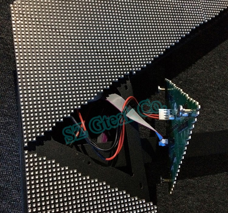 full color rgb matrix control mini hexagon led display for DJ booth customized
