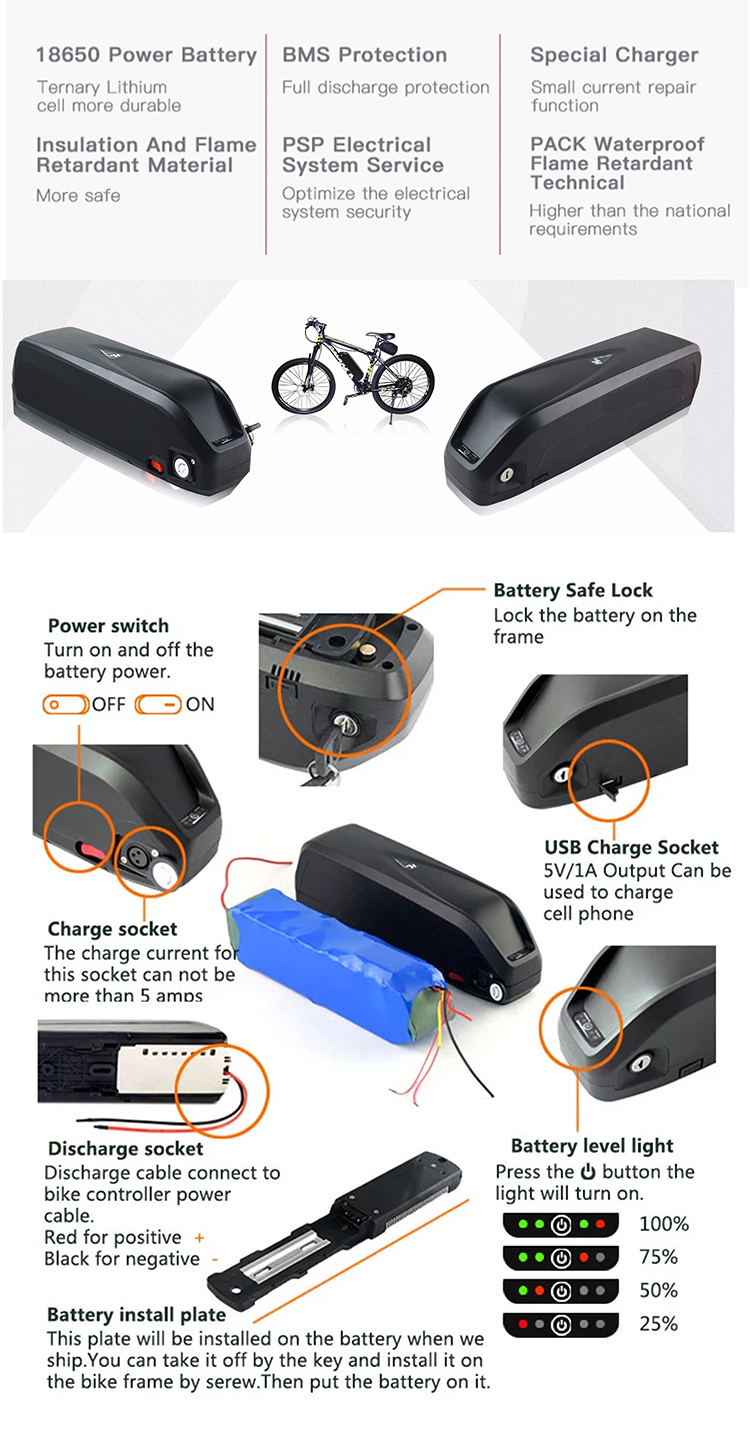 Best price of new design 36v 8ah electric battery for e-bike yo bike battery with long life