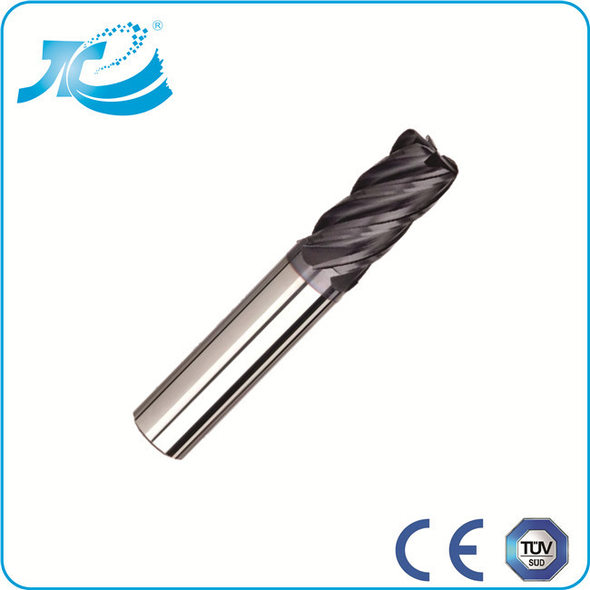 Tungsten Steel Corner Radius 6 Flute End Mill TiAN TiCN TiN and ARCO Coating