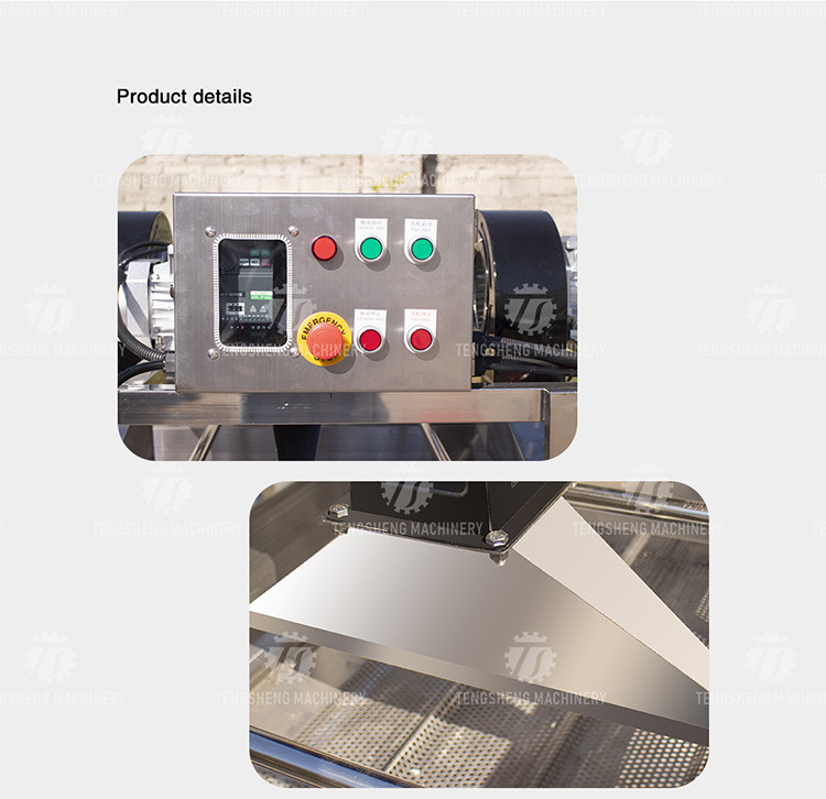 380V 4.25KW Vibration air drying operation line green bean vibration air drying equipment high wind vibration air dryer