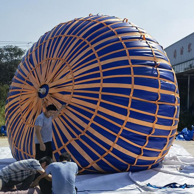 Ocean Hydrostatic Load Testing Water Bags Parachute Shape Crane Test Water Bags