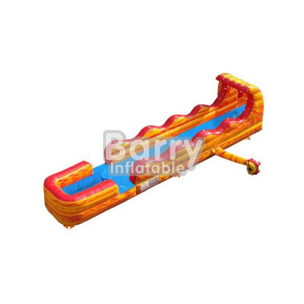 Custom Tsunami Inflatable Water Slides N Slide / Volcano / Wave Slip Slide For Summer