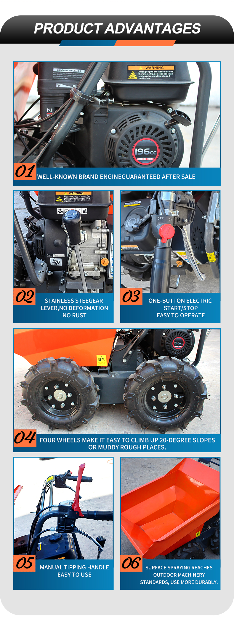 300-1000kg Mini Fully Electric Loader Four-Wheeled and Compact Design for Easy Handling