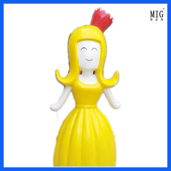 fiberglass cartoon character statue flower fair movie character statues in