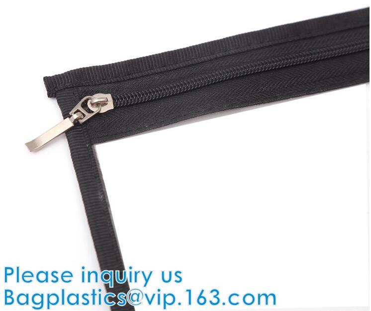 Custom Clear Zipper Pvc Zip lockk Pencil Bag,Zipper Pvc Waterproof Tote Beach Bag,PVC Mesh Bag PVC Zipper Bag