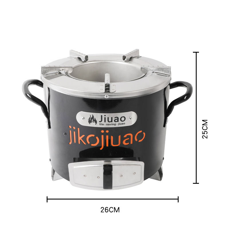 Stainless Steel Windproof Charcoal Camping Stove Ideal for Compact Camping in Africa