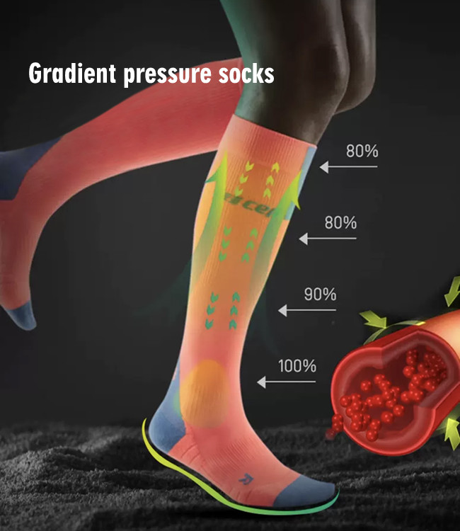 Custom Logo Compression Sports Socks Thick Terry Sports Knee High Socks