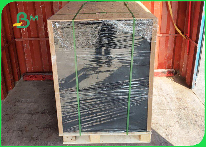250gr Black Kraft Card Paper For Gift Box 24'' x 36'' Good Folding Resistance