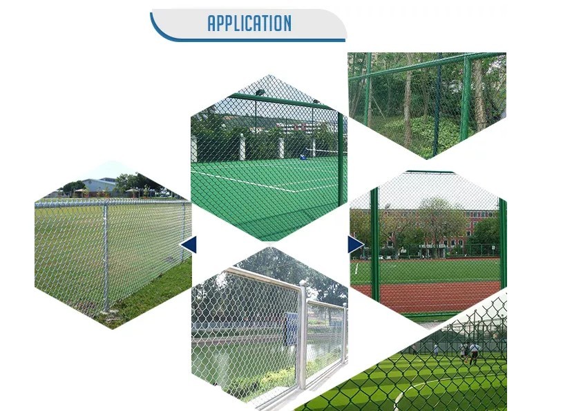 SS 5ft High Chain Link Fence , 20m/Roll Cyclone Mesh Fencing