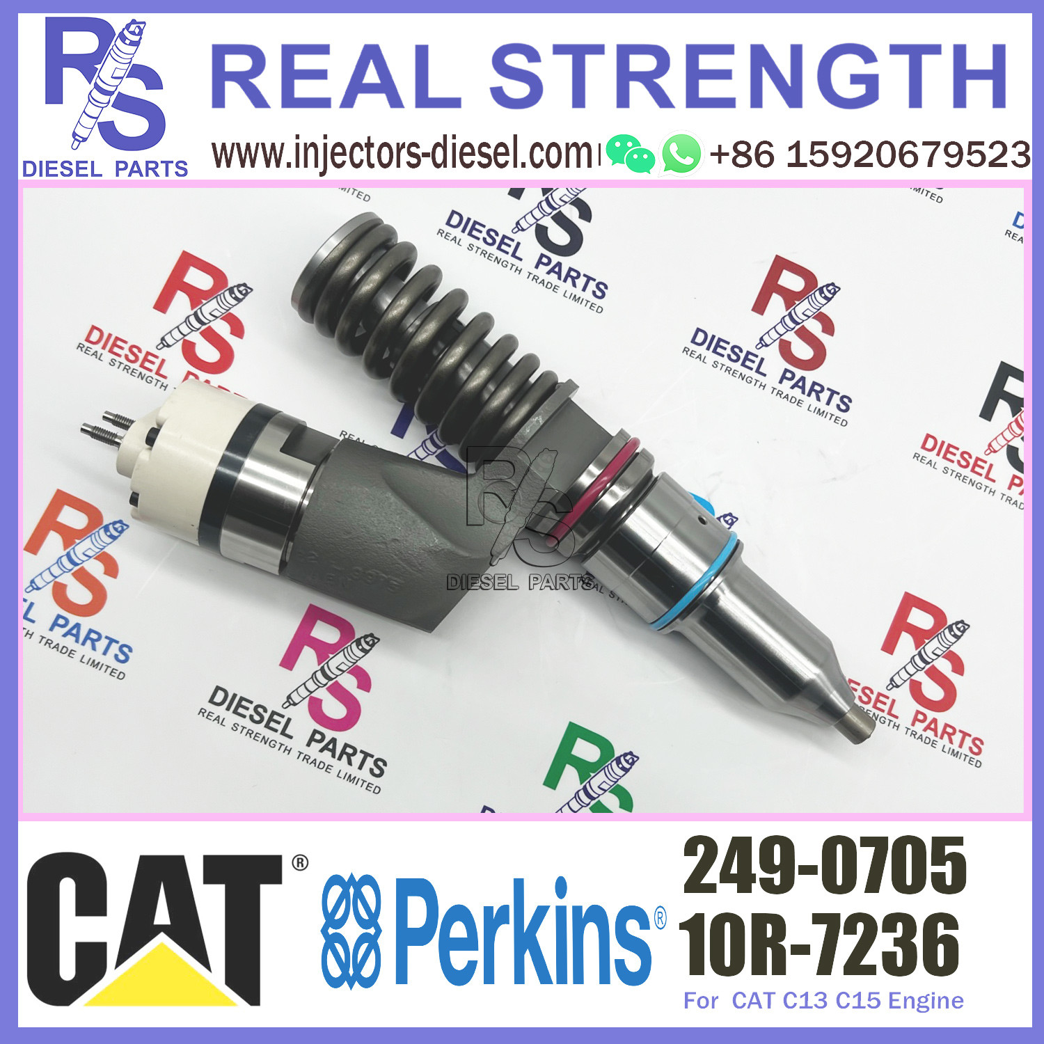 Common Rail Perkins Diesel Injector 253-0616 253-0618 249-0705 For CAT Excavator