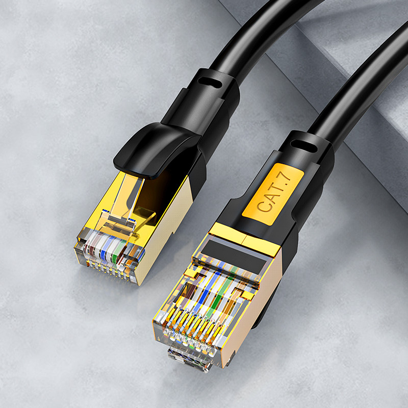 10Gbps Shielded Cat7 Patch Cord 600MHz High Speed Multipurpose