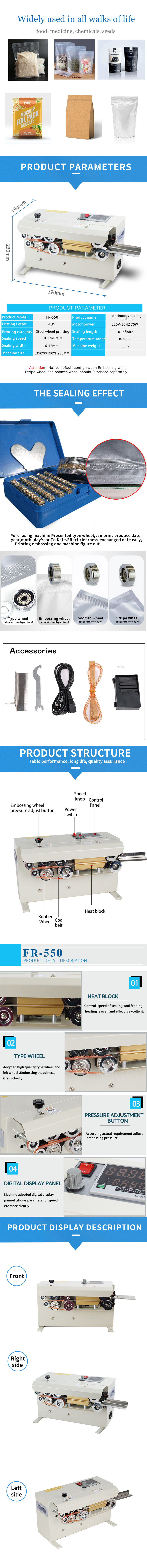 Multifunctional Automatic Band Sealing Machine Intelligent Horizontal Band Sealer Machine