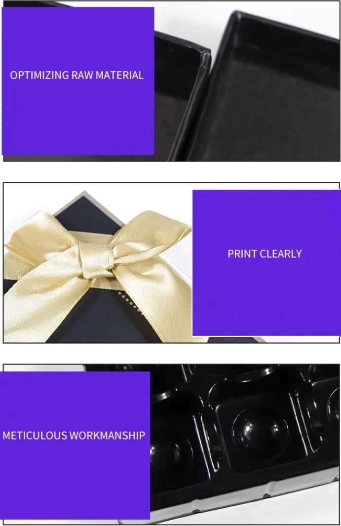 20.5*20.5*3.7cm Chocolate Dessert Cardboard Boxes Cupcake Pastry Boxes For Cookies