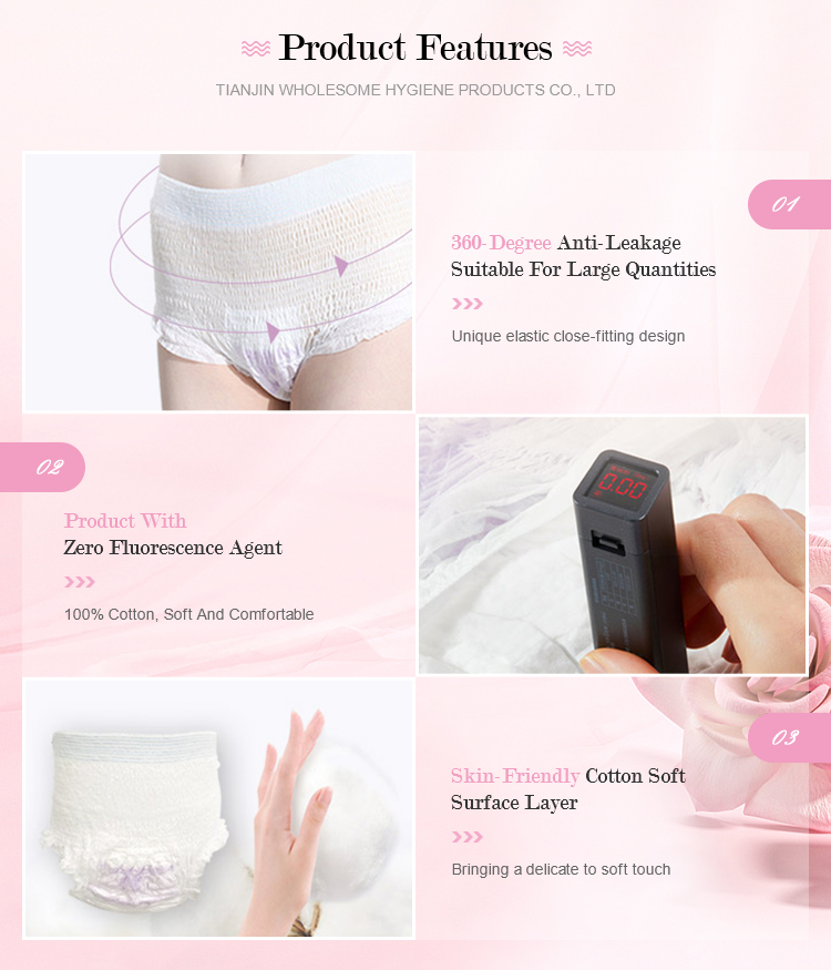 White Disposable Sanitary Pants for Maternity Breathable and Comfortable