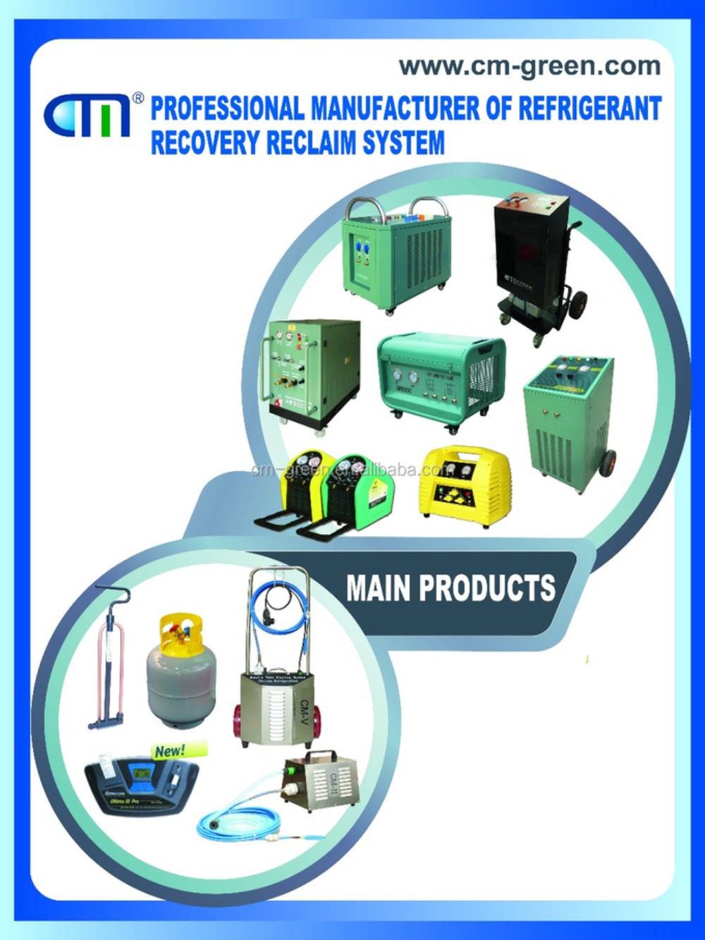 380V/50Hz R407C Air Conditioning Recharge Equipment Ac Recovery Recharge Machine