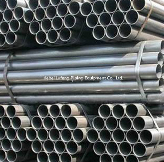 black round metal carbon ERW steel pipe