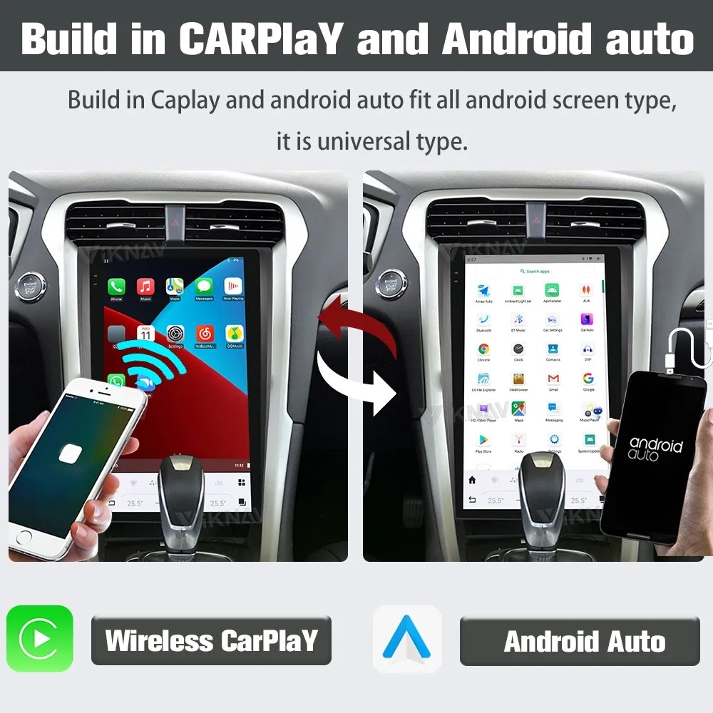 13.6 inch Touch Screen For 2013-2021 Ford Mondeo Android 11 Multimedia Player For Original Car SYINC3 GPS CarPlay