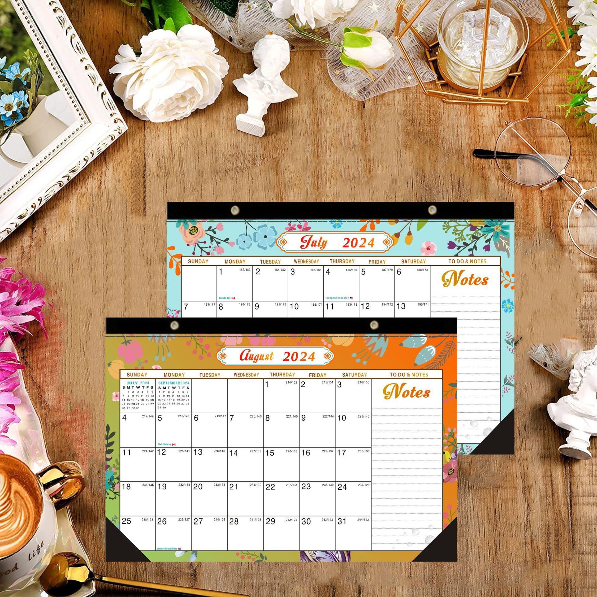 1 Calendar of Paper Business Branded Custom Desk Calendars for Promotion