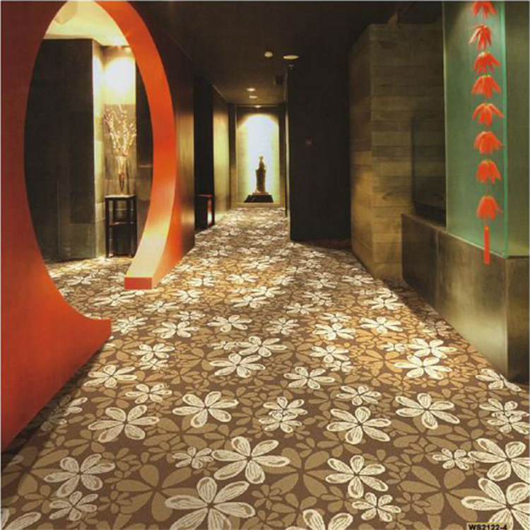 Classical Floral Wilton Carpet Cut Pile Pattern Machine Tufted Technics