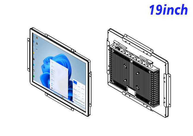 19-Inch Windows Touch Screen for Transportation Hubs and Access Control Panels