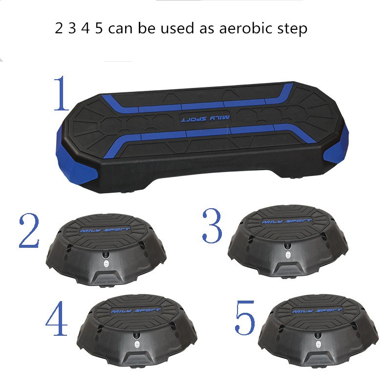 43CM Fitness Stepper Board Stackable Aerobic Platform Universal Power Train Muscle