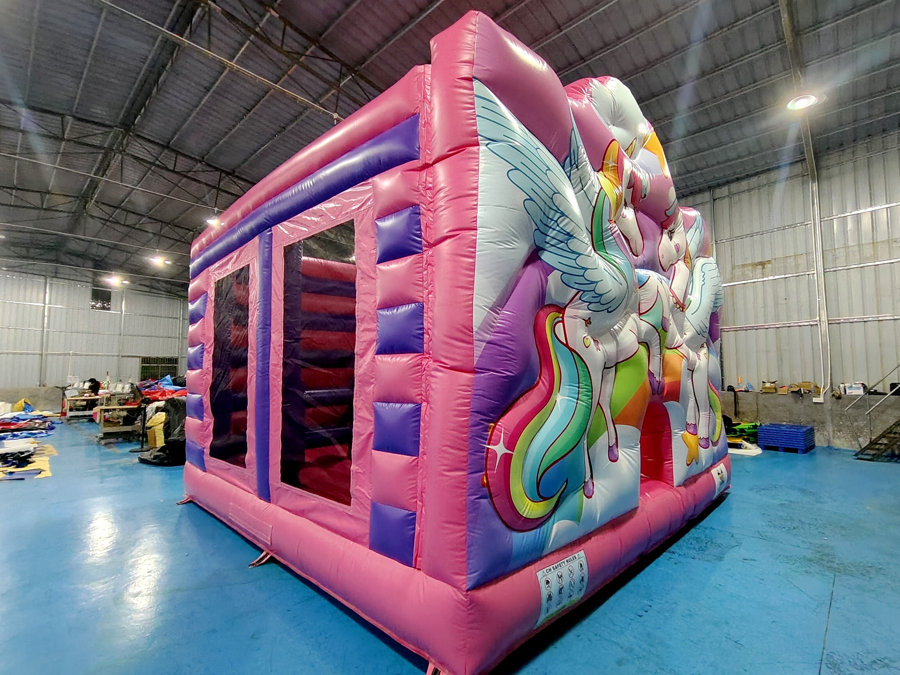 New Design Digital Printing Inflatable Bounce House With Slides Unicorn Inflatable Jumping Castle For Kids