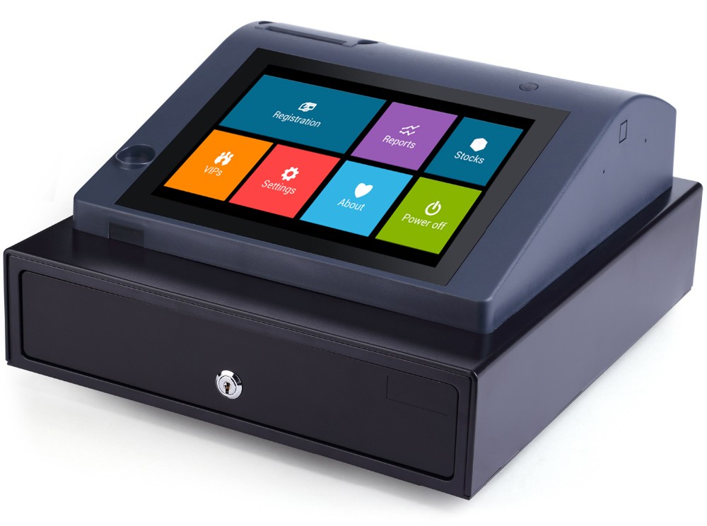 Professional Bimi 10.1" Android Electronic Cash Register with Drawer and Software