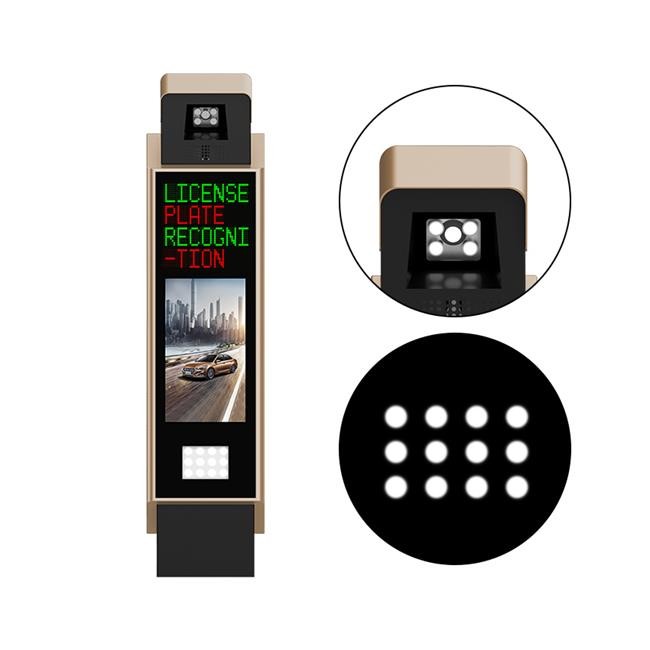 5mp Camera And LED LPR Parking Solutions , Car Park Number Plate Recognition System