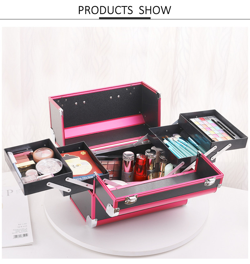 shockproof Multi Compartment Cosmetic Make Up Case