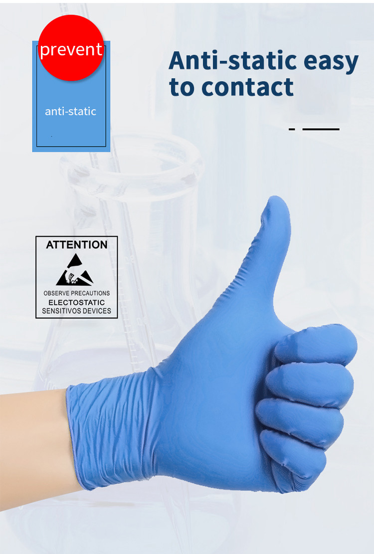 Puncture Proof 15 Mil Disposable Nitrile Gloves Powder Free