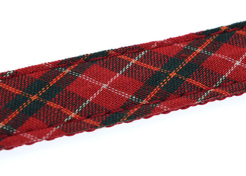 Butterfly Knot Dog Walking Collars , Cute Dog Collars Plaid Fashionable Weatherproof