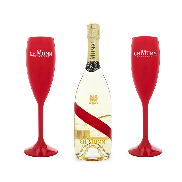 Biodegradable PLA 5.5Oz Tritan Plastic Champagne Flutes Glass Drinkware