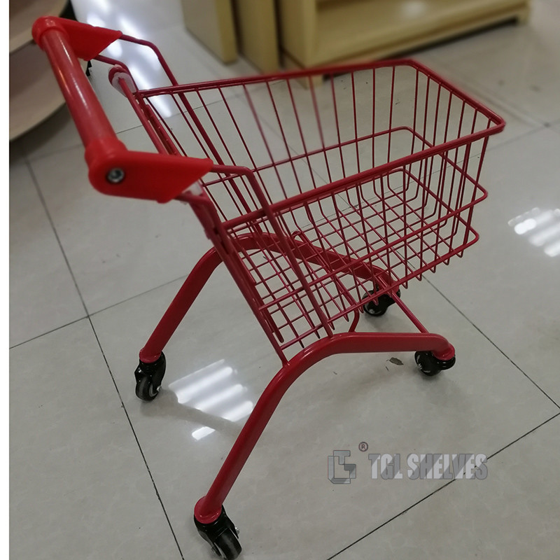 Chrome Plated Kids Shopping Cart , 30L Mini Supermarket Trolley ODM