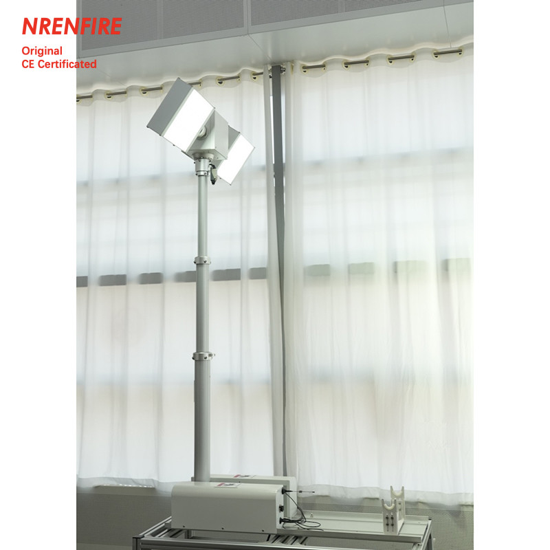 1.8m roof top mounted pneumatic telescopic mast light tower for fire truck NR-R1800-240