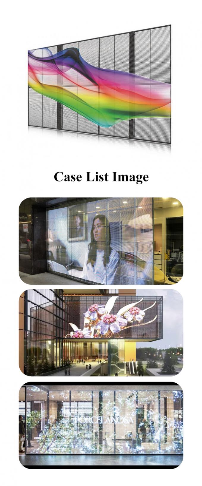 P7.9 10.4Q10T Transparent LED Display Glass Window Wall Screen Wan 0