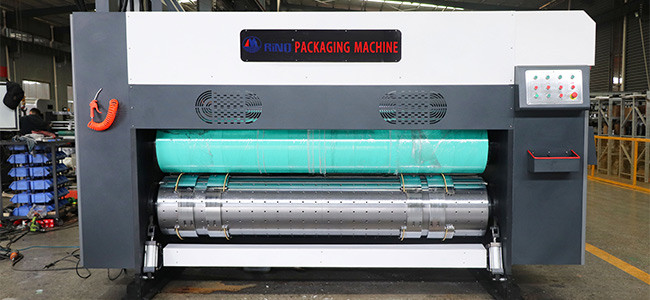 Corrugated Board Paper 3 Color Flexo Printing Machine Lead Edge Feeding